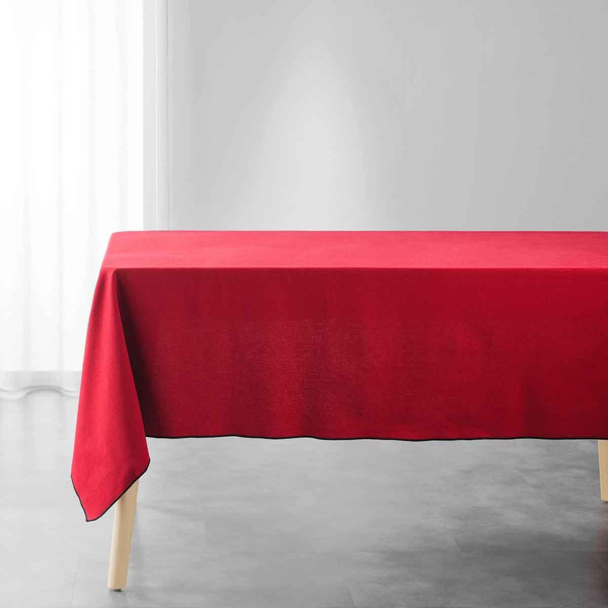 Douceur d'Intérieur Nappe en coton  mistraline  140x240cm bordeaux