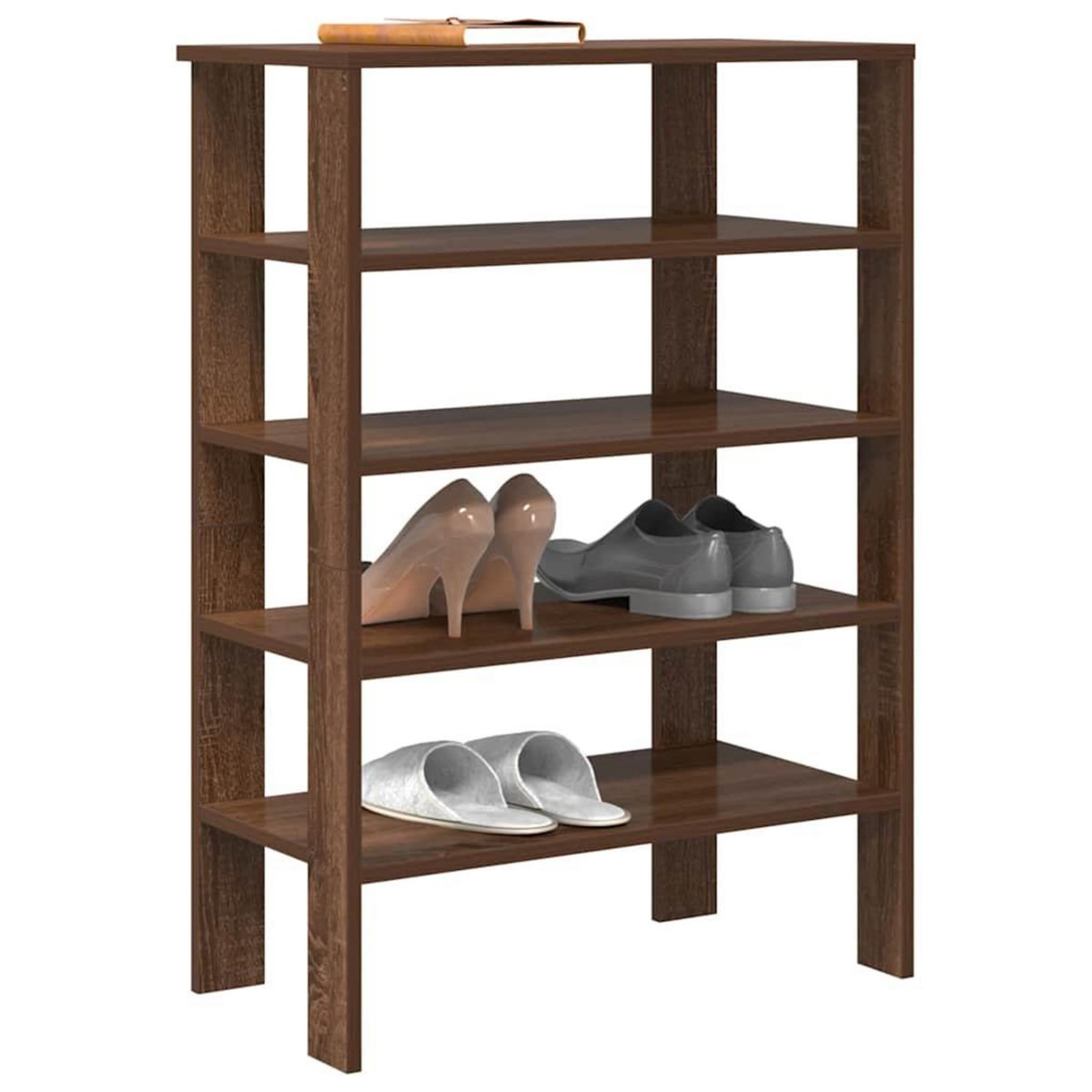 VIDAXL Etagere a chaussures chene marron 61x32x87,5 cm bois ingenierie