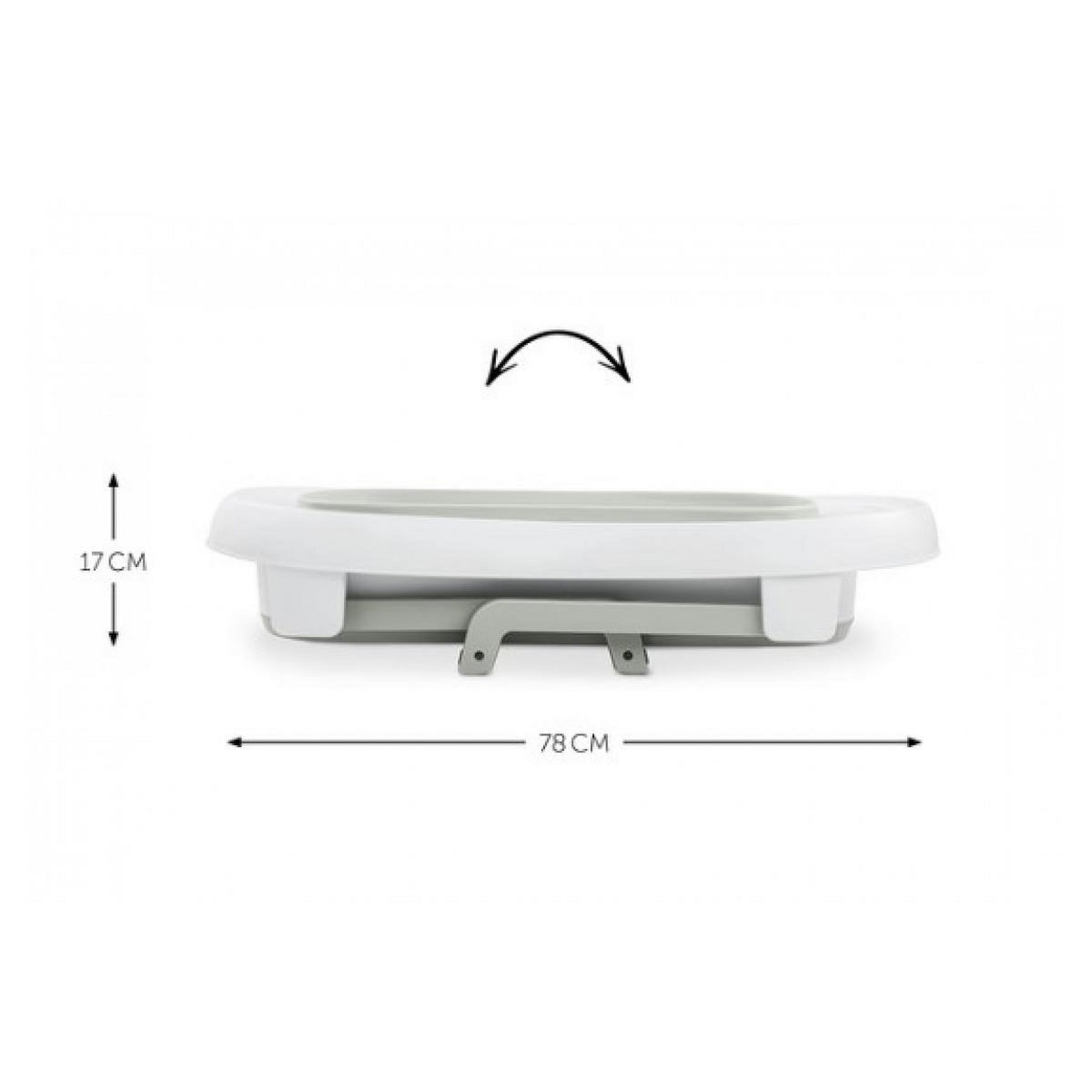 HAUCK Baignoire Wash N Fold L Blanc/Sauge