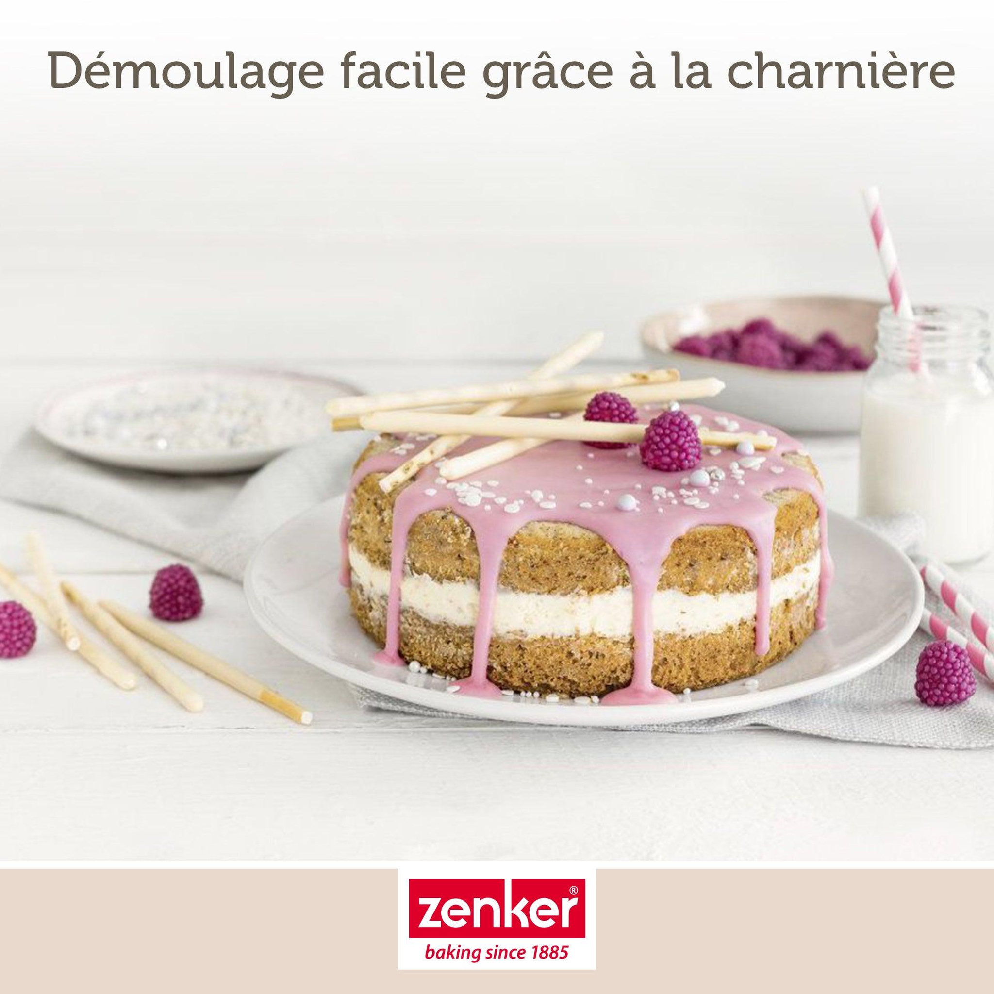 Voir la diapositive 5 : ZENKER Lot de 2 moules à manqué à charnière 18,5 cm zenker spécial mini