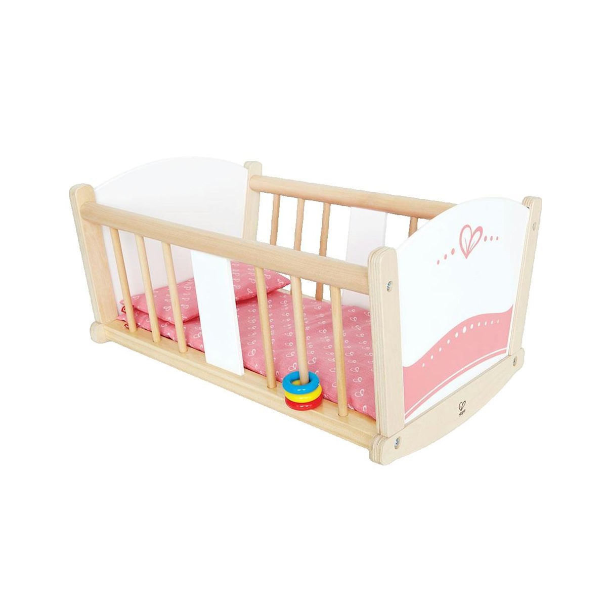 Hape Berceau à bascule Hape rose
