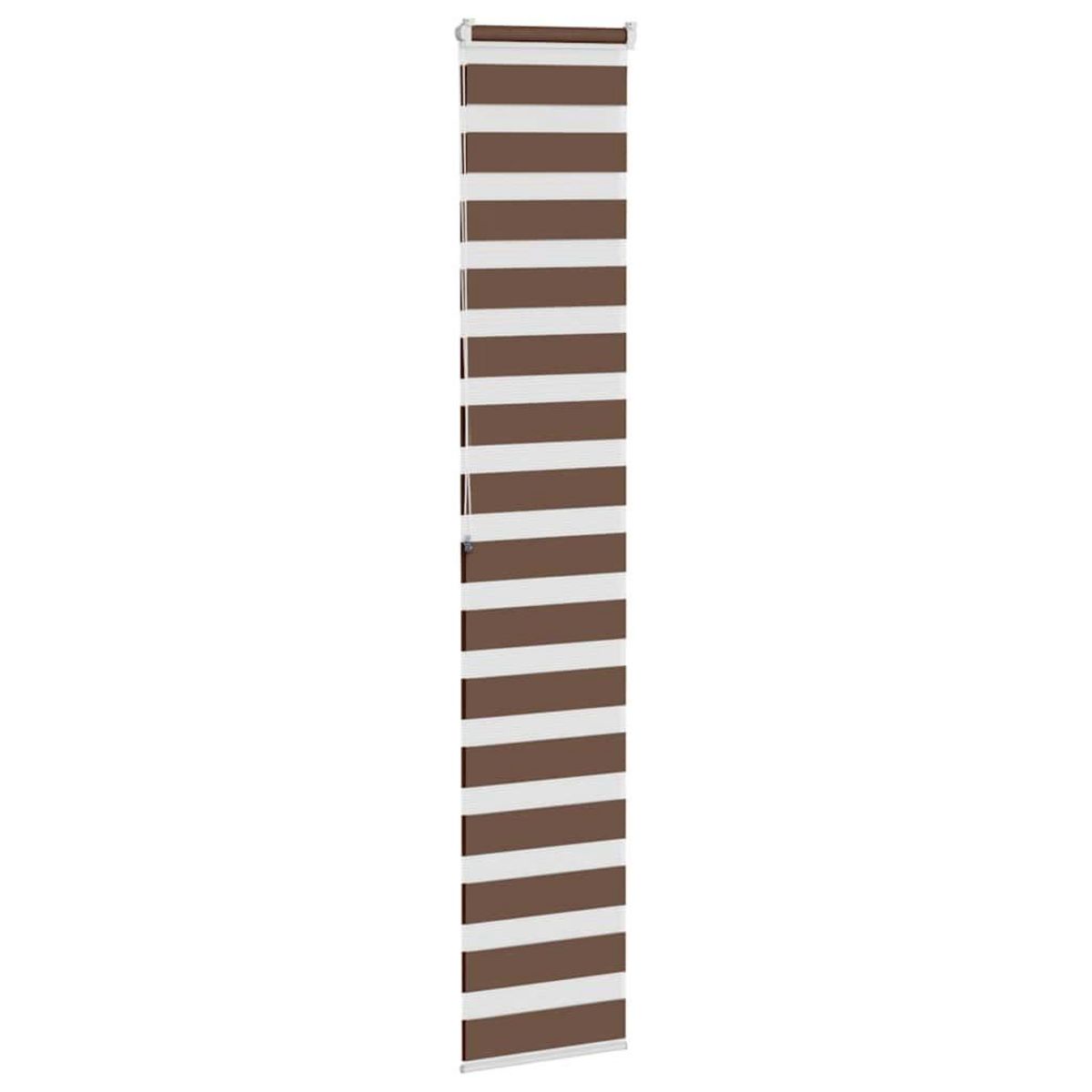 VIDAXL Store zebre marron 40x200 cm largeur du tissu 35,9 cm polyester