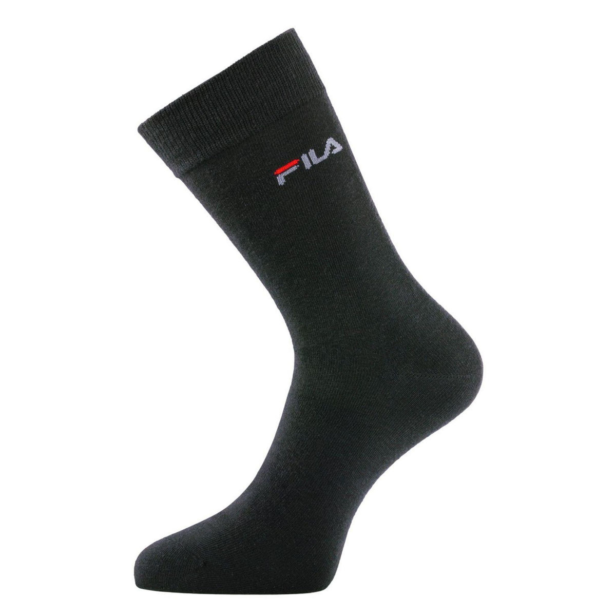 FILA Lot de 6 paires de chaussettes de ville homme F9630 Noir