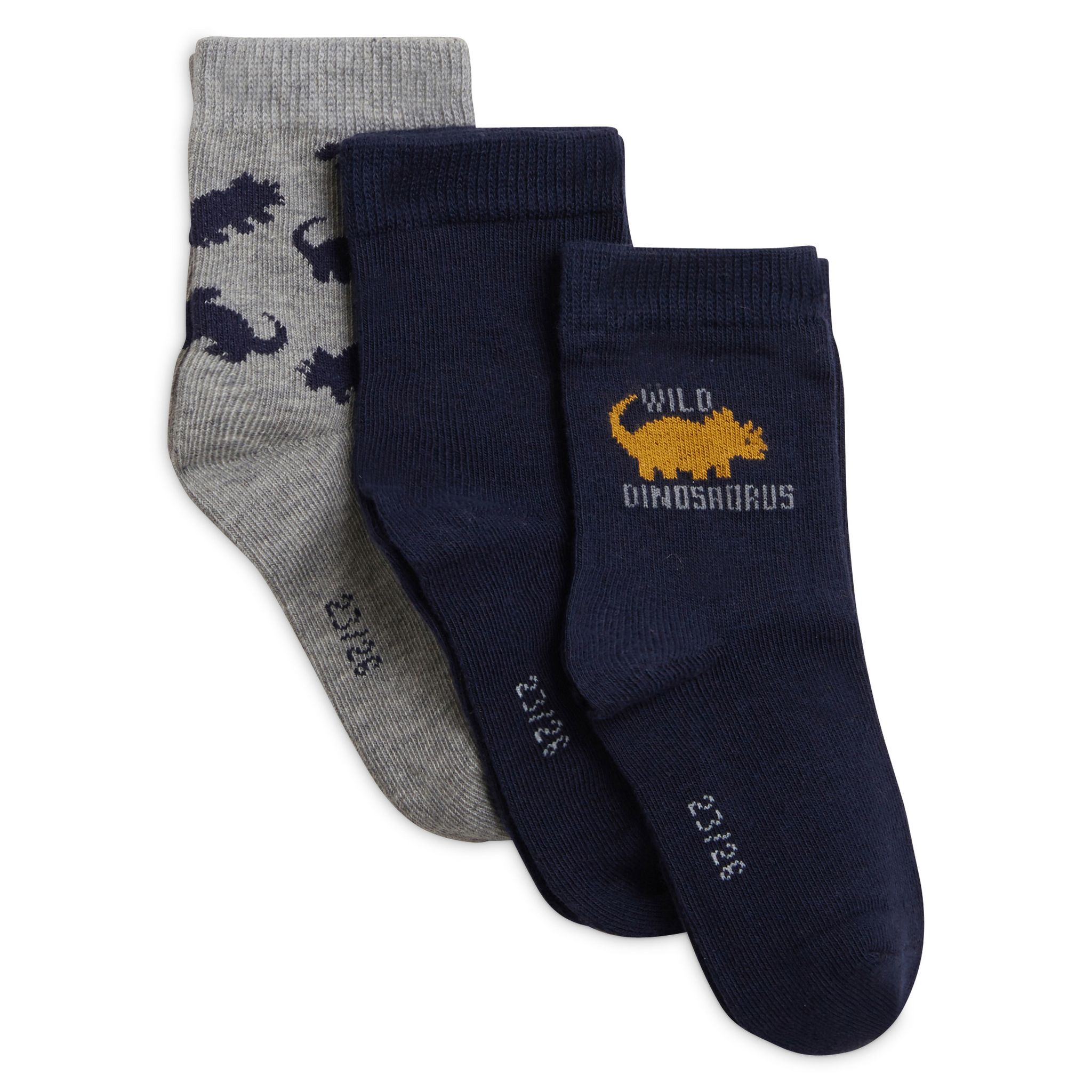 Chaussettes Garçon Hautes à Motifs Dinosaures (lot De 5) Kaki | GEMO