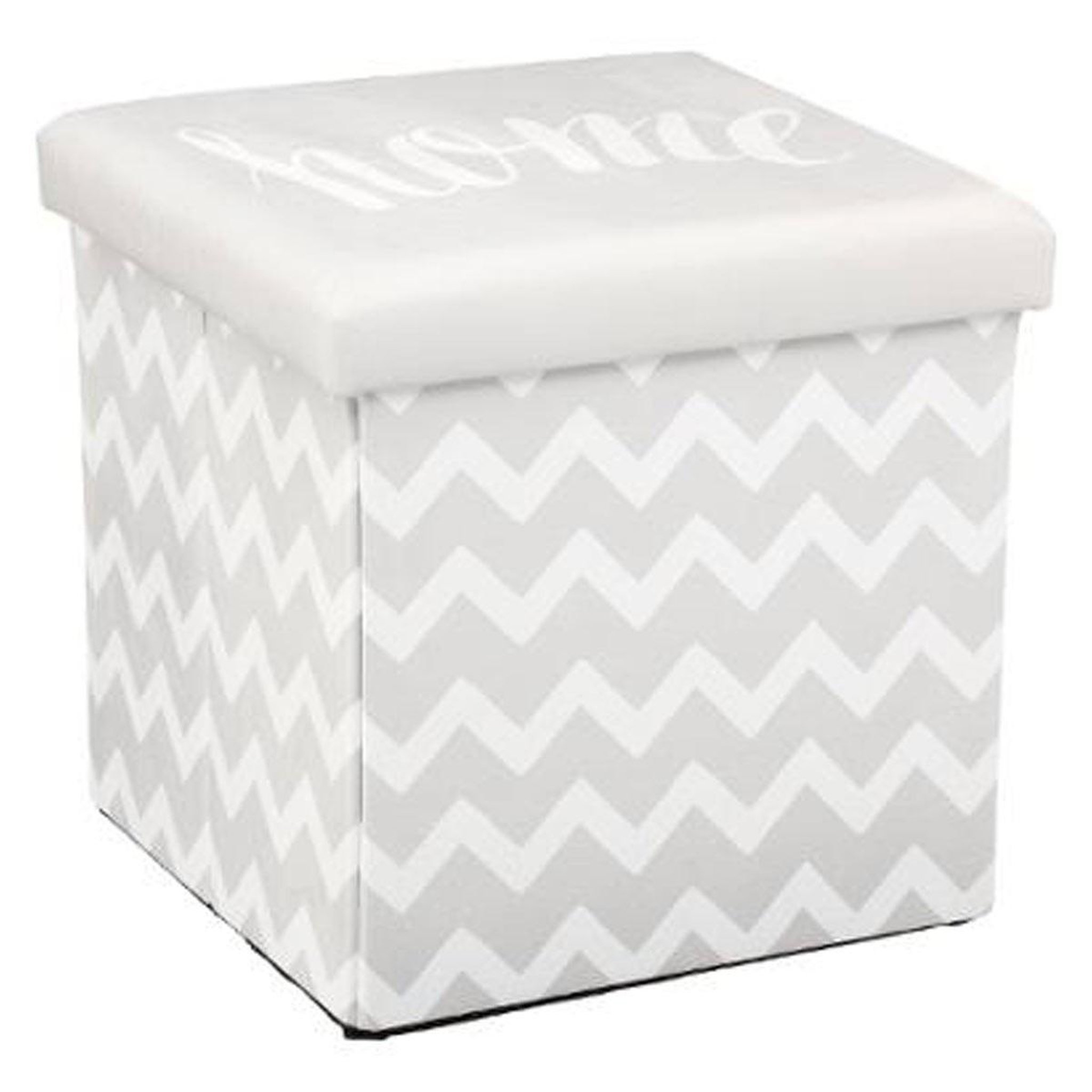 ATMOSPHERA Pouf Pliable  Hello Home  38cm Gris