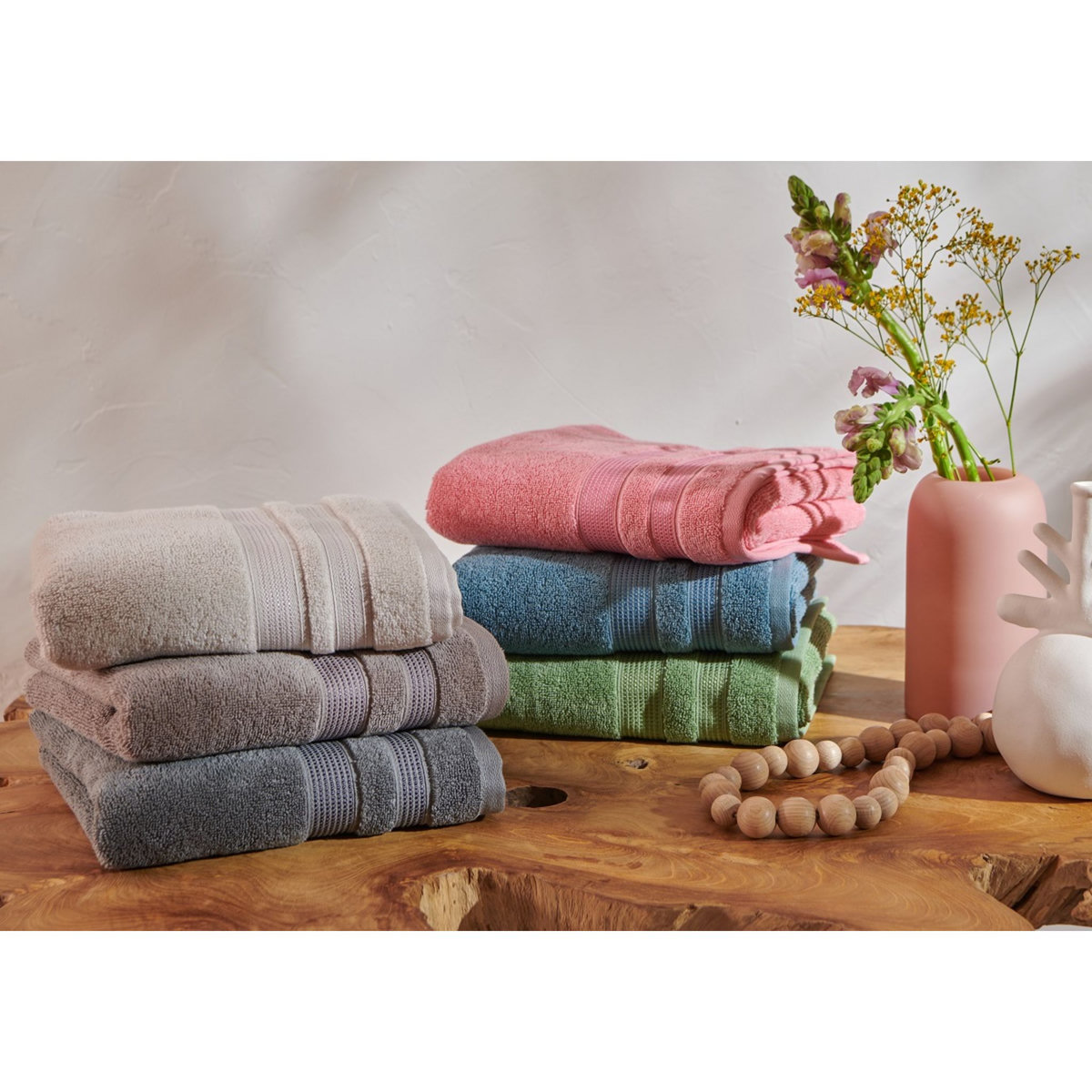 ACTUEL Serviette invité unie en coton 450gsm 