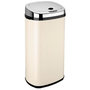 Voir la diapositive 1 : Kitchen move Poubelle automatique 42l creme/inox - bat-42ls02a cream ss