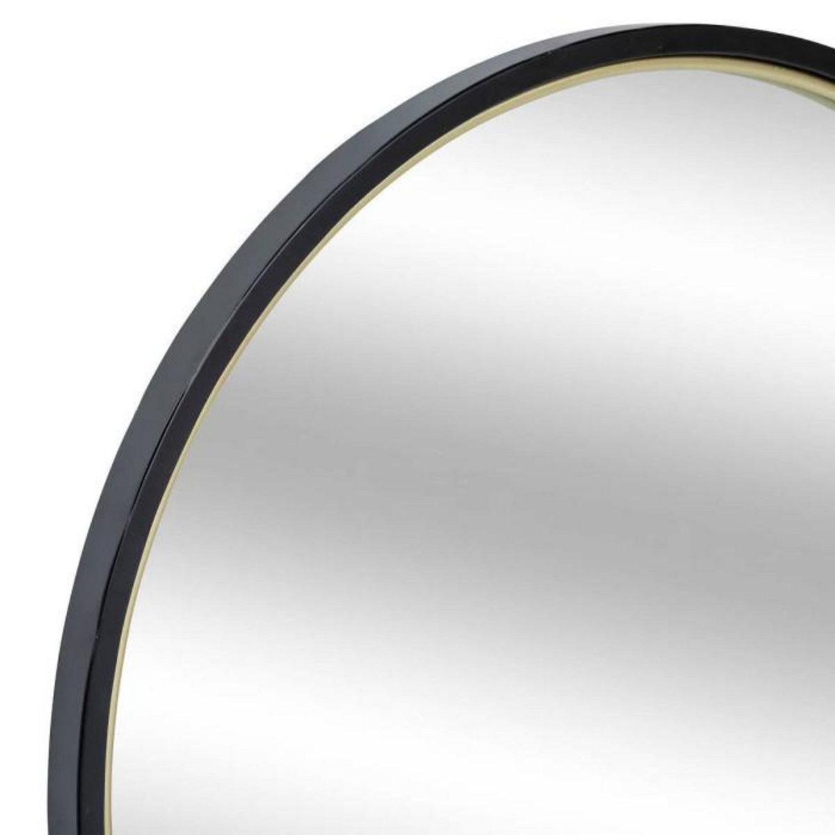 ATMOSPHERA Miroir Rond en Métal  Justin  48cm Noir