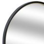 Voir la diapositive 2 : Paris Prix Miroir Rond en Métal  Justin  48cm Noir