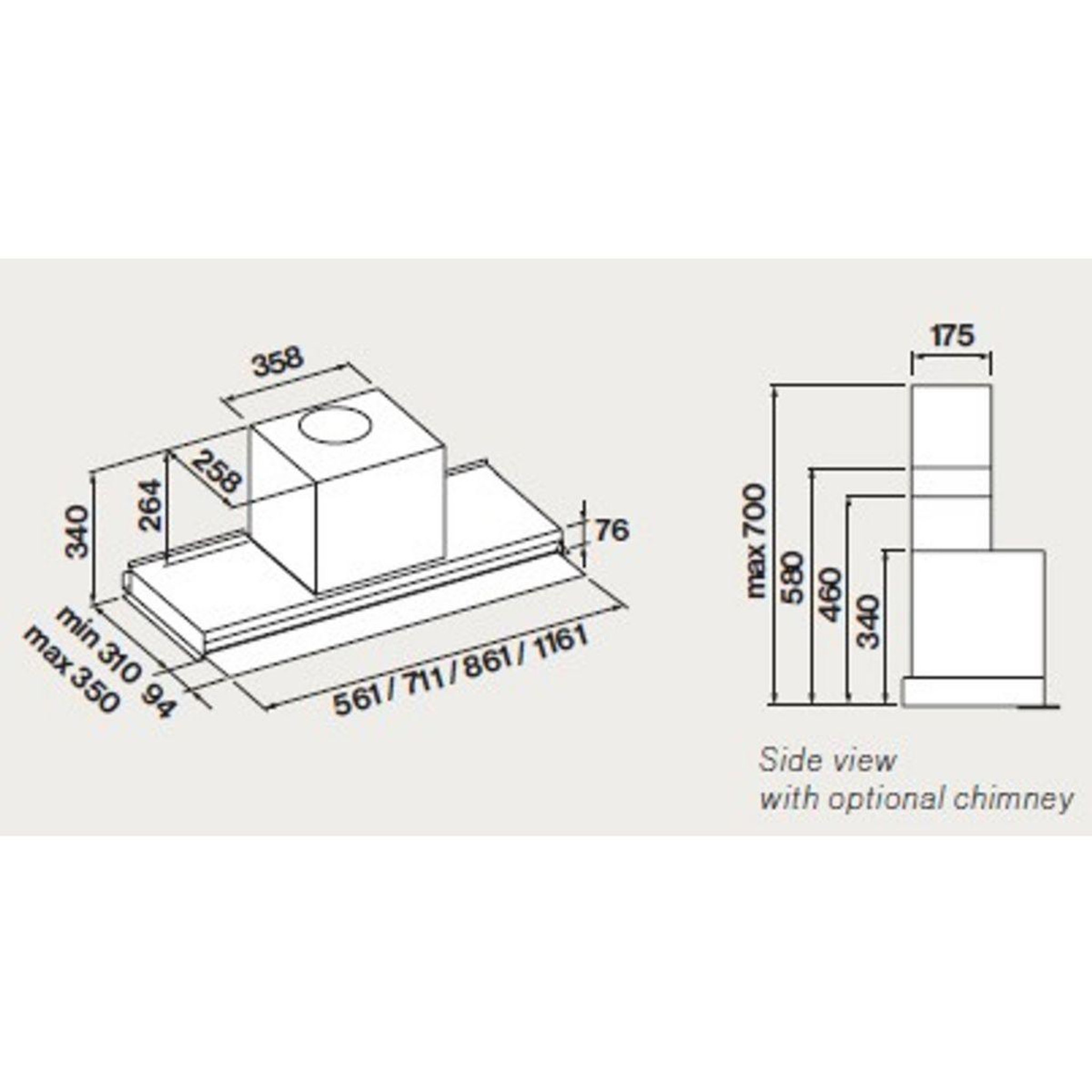 Voir la diapositive 3 : Falmec Hotte encastrable vircomfort3230