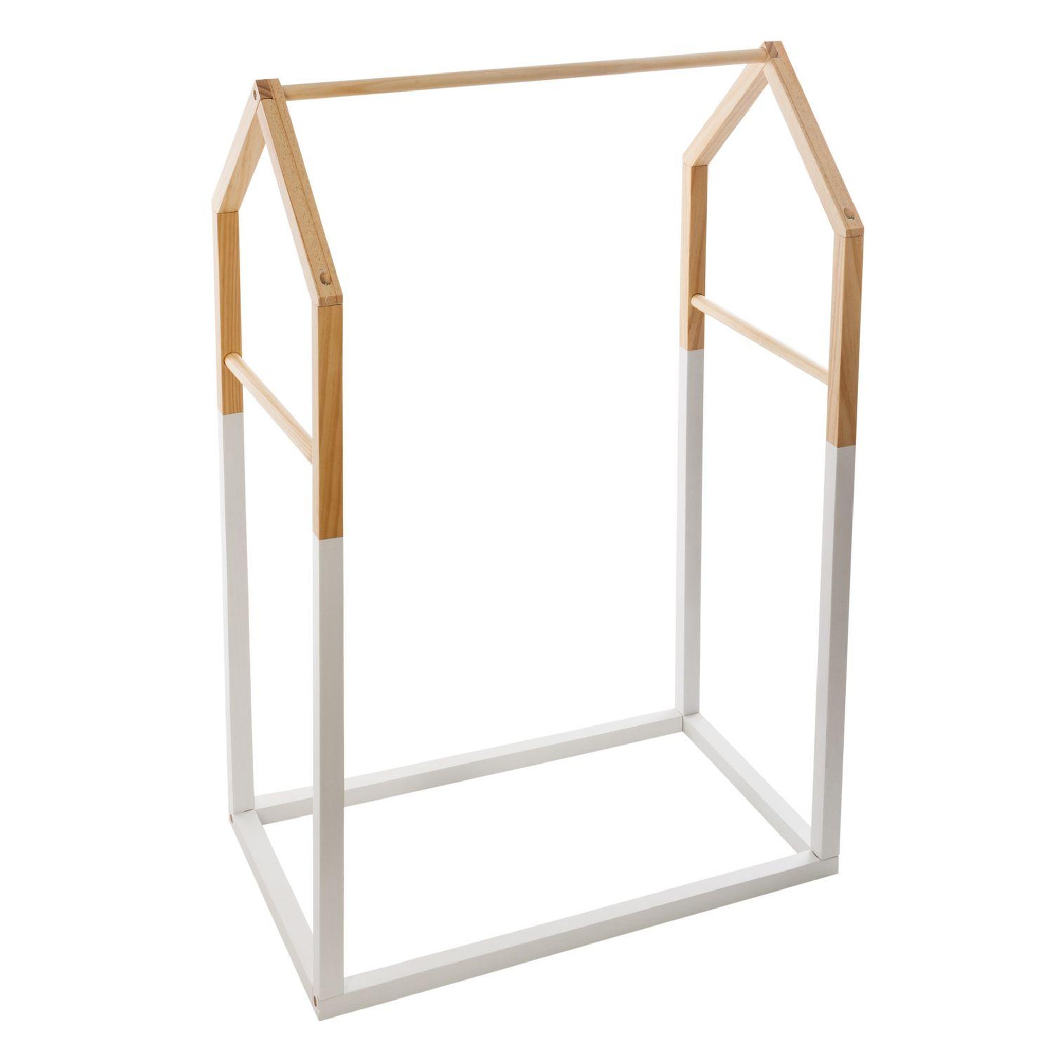 Atmosphera Kids Portant pour enfant en forme de maison - blanc et beige