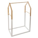 Atmosphera Kids Portant pour enfant en forme de maison - Blanc et beige