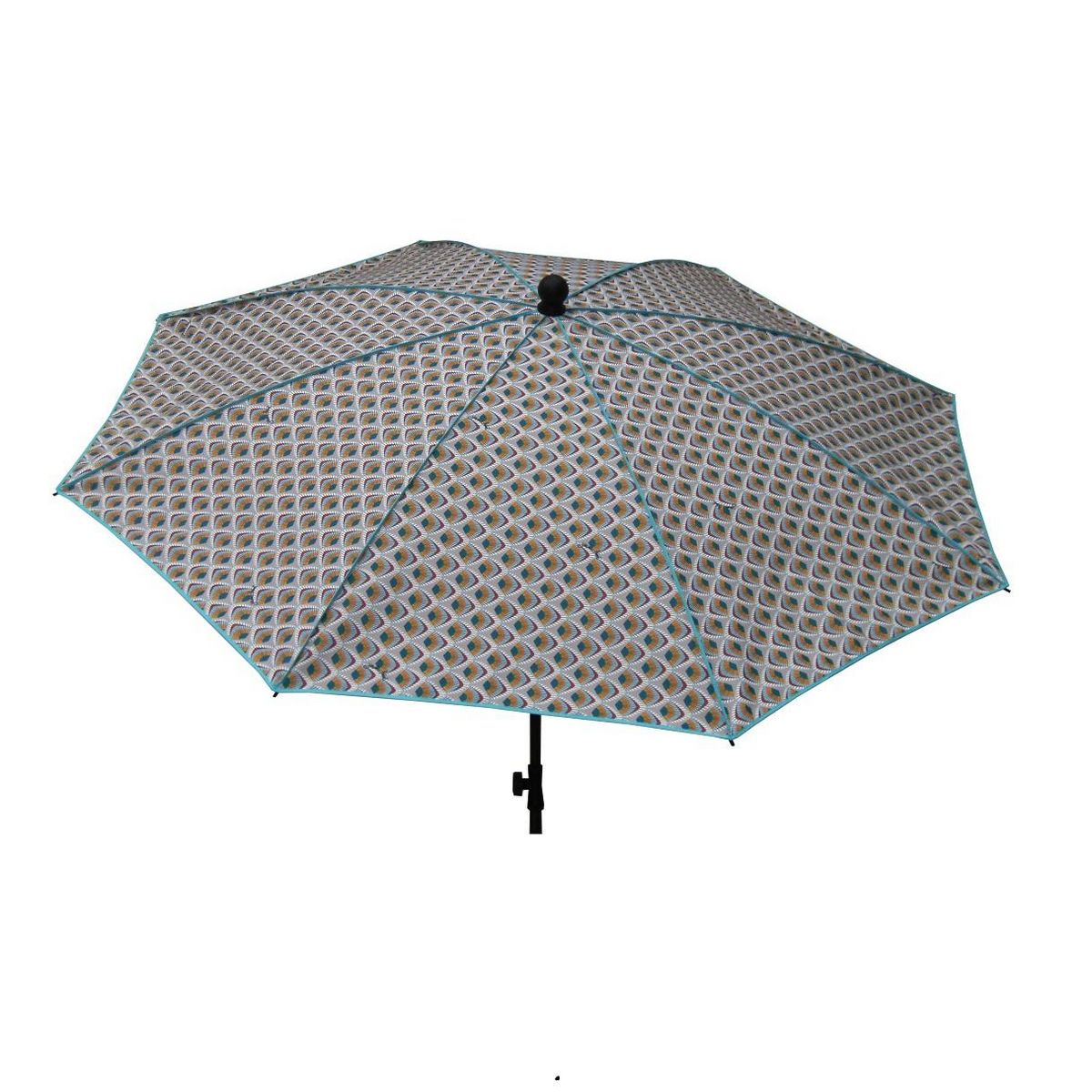 Jardin Privé Parasol droit rectangulaire 200x140cm PLUME DE PAON