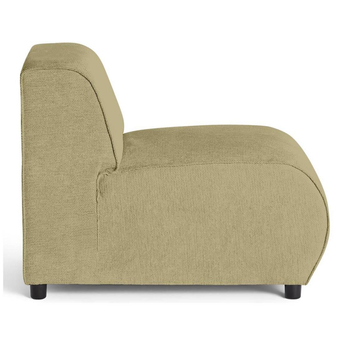 LISA DESIGN Suaro - module d'assise sans accoudoirs en tissu texturé