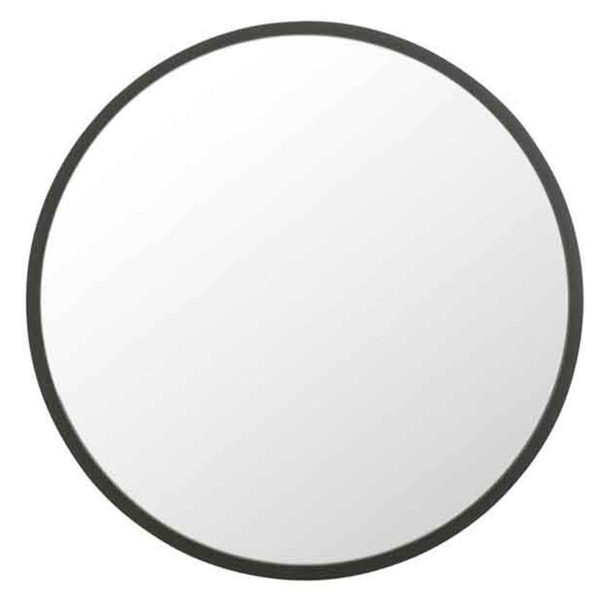 J-LINE Miroir Mural Design  Matazo  80cm Noir Mat
