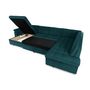 Voir la diapositive 3 : BEST MOBILIER Chuck - canapé panoramique xxl - convertible avec coffre - 7 places - droit