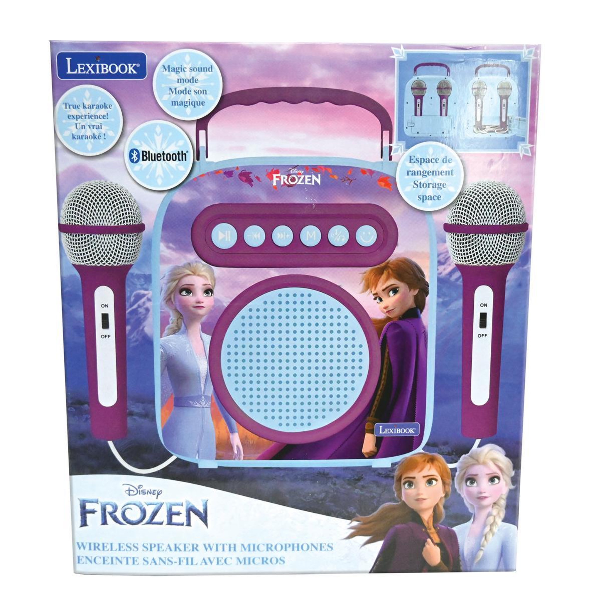 Voir la diapositive 5 : Lexibook Enceinte Bluetooth Frozen avec micros