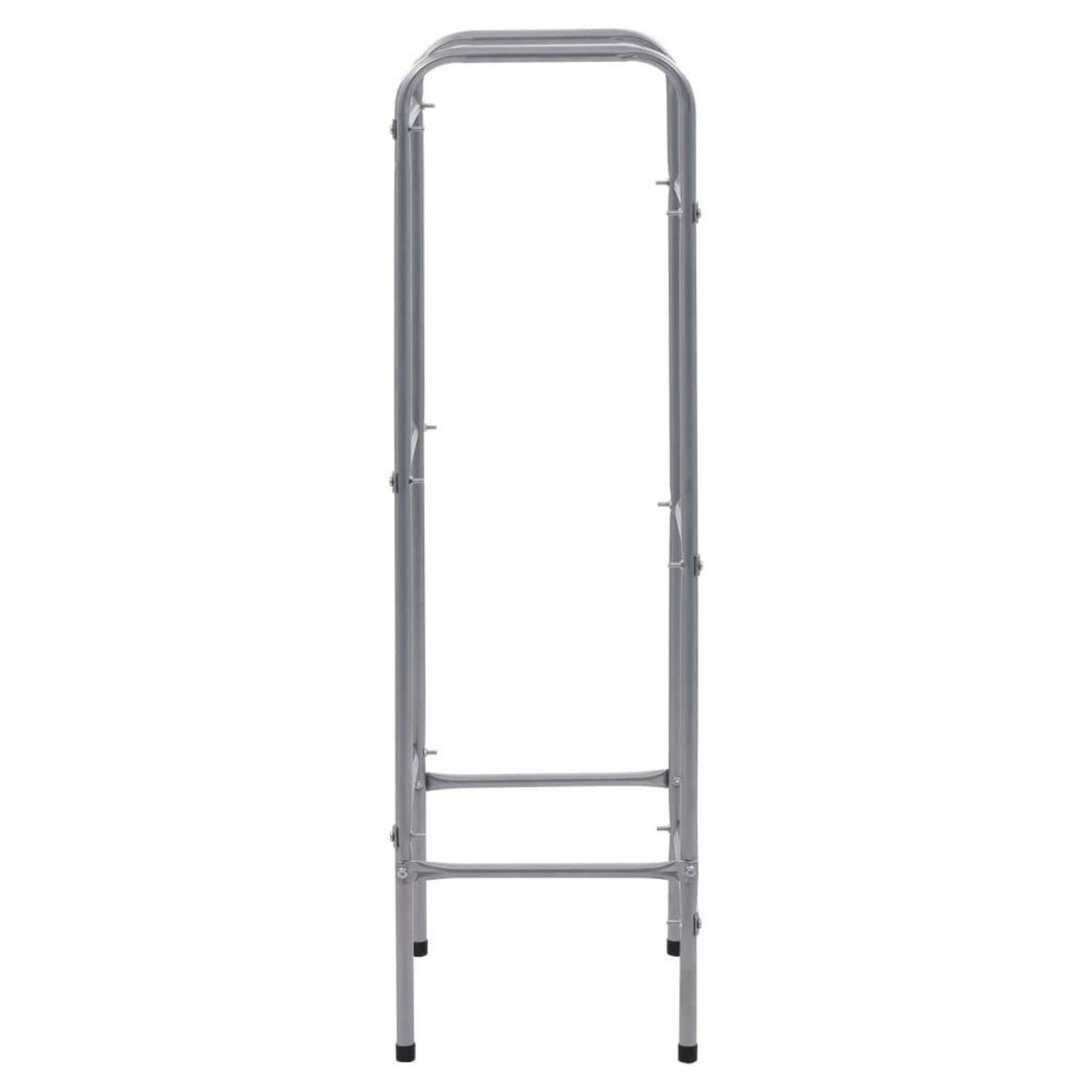 VIDAXL Etagere de rangement pour 3 caisses Argente 50x33x116 cm Acier