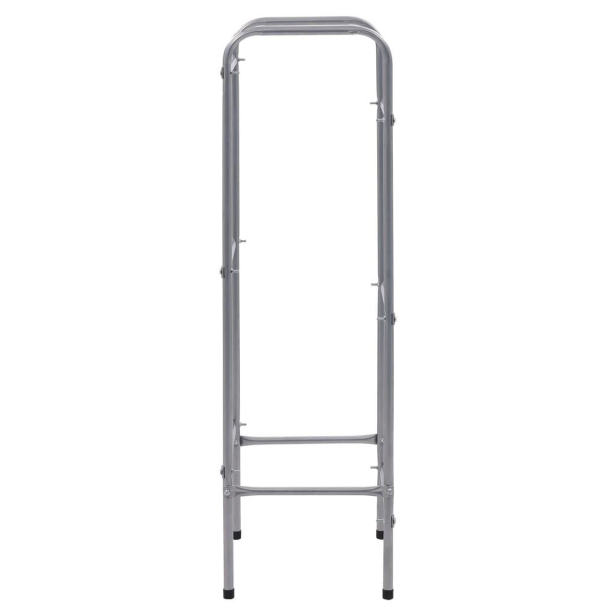 VIDAXL Etagere de rangement pour 3 caisses Argente 50x33x116 cm Acier