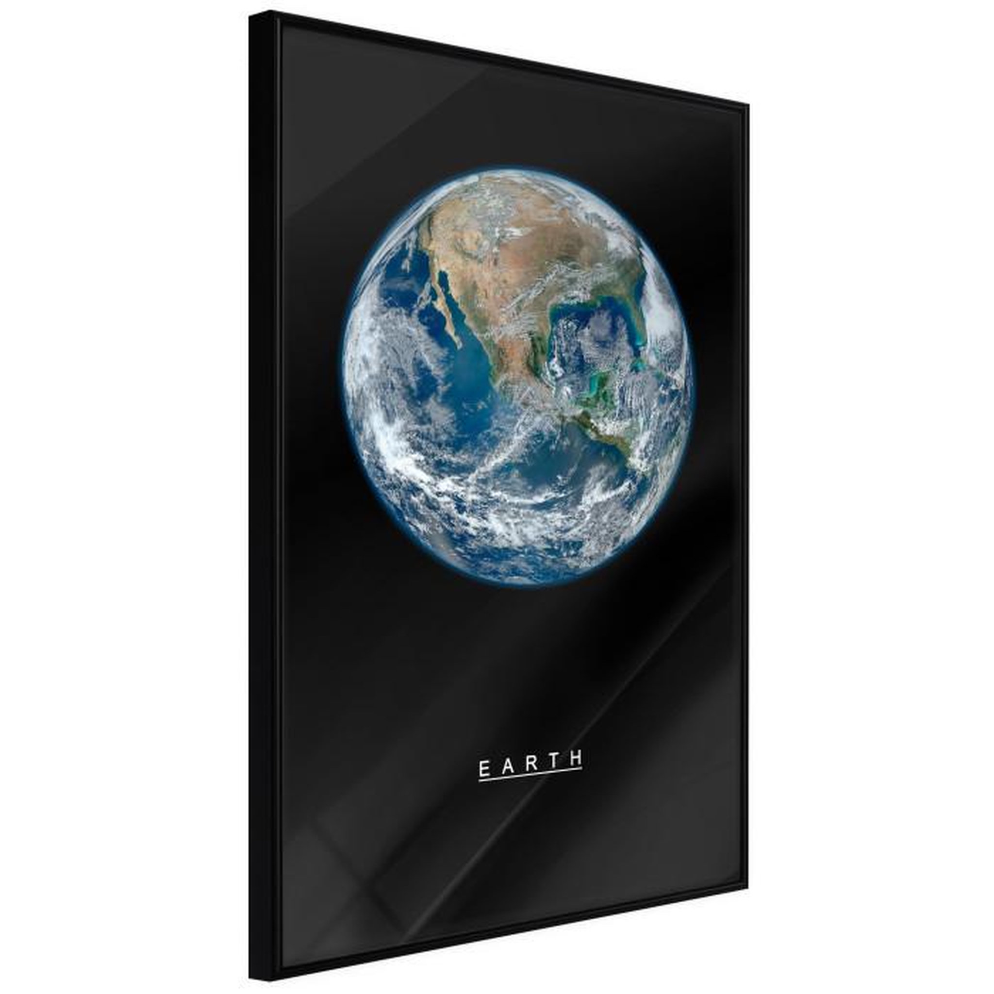 Paris Prix Affiche Murale Encadrée  The Solar System Earth. Coloris disponibles : Noir, Jaune