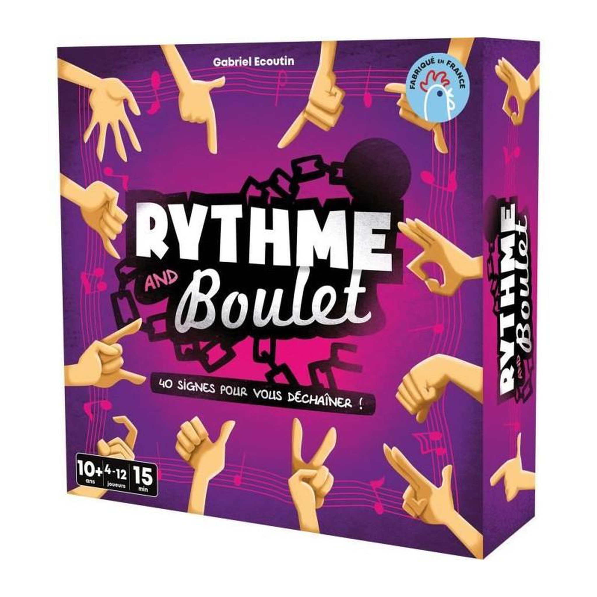 Voir la diapositive 1 : Asmodee Rythme and Boulet - Asmodee - Sens du rythme, observation et ruse seront vos atouts - Des 8 ans