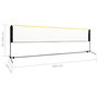 Voir la diapositive 6 : VIDAXL Filet de badminton reglable 500x103x94-158 cm Metal