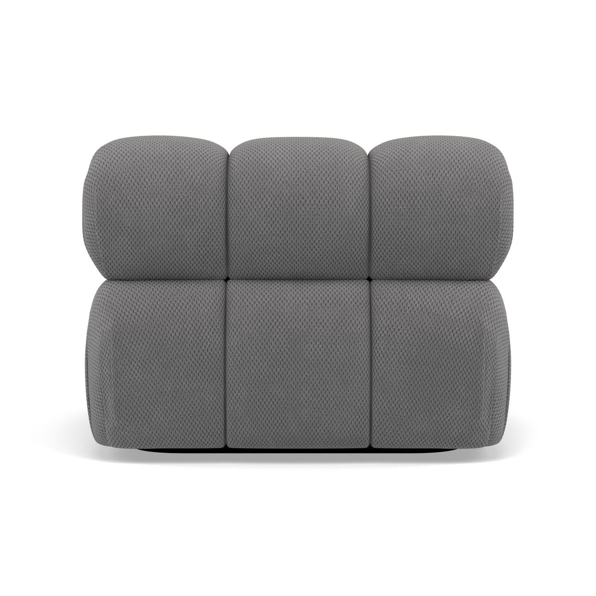 LISA DESIGN Ruby - module d'assise sans accoudoirs en velours texturé