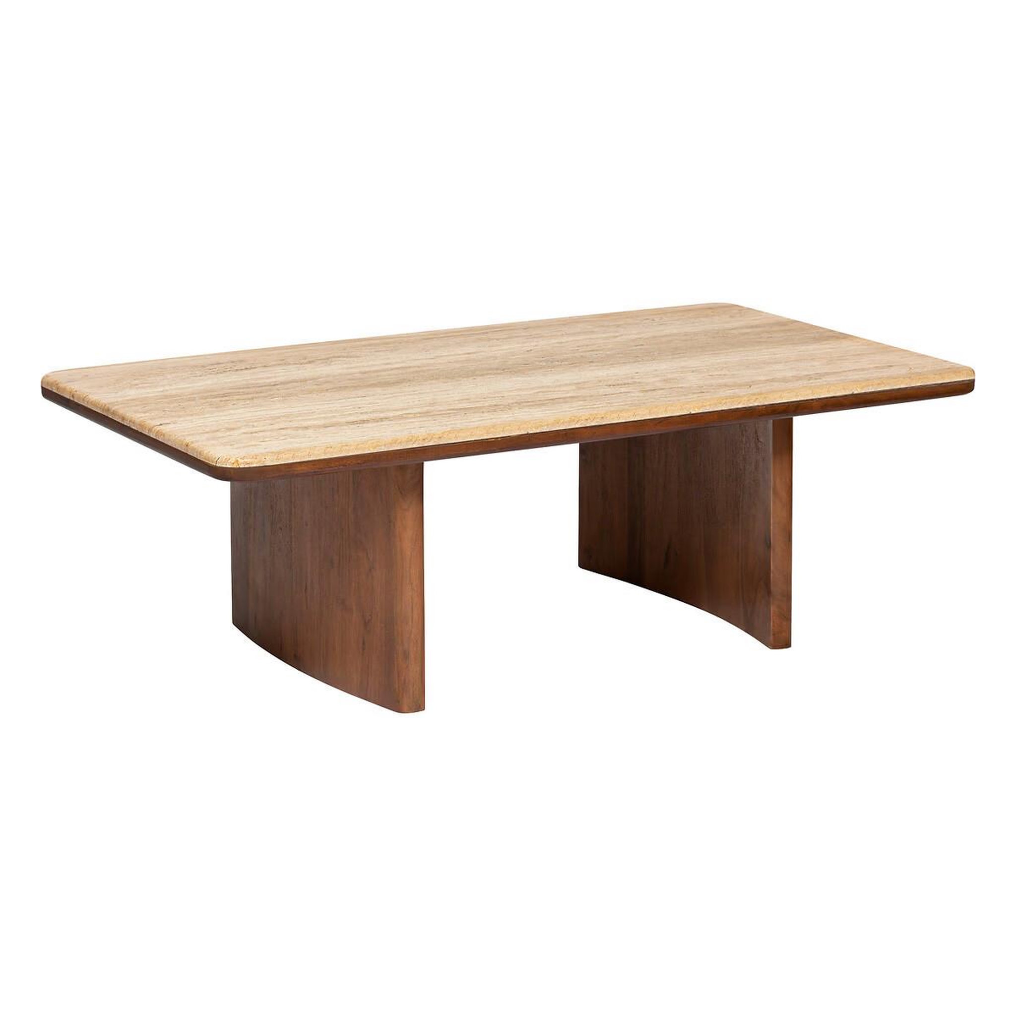 ATMOSPHERA Table basse en bois  jivan  120cm marron