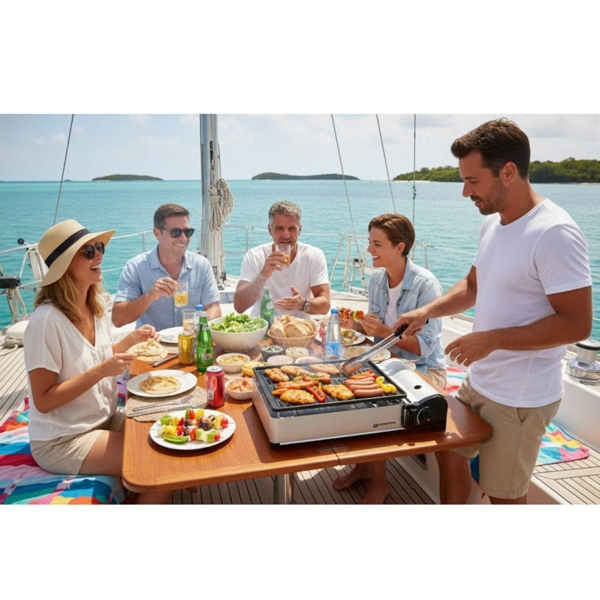 Kemper Mini barbecue gaz avec housse - 104997