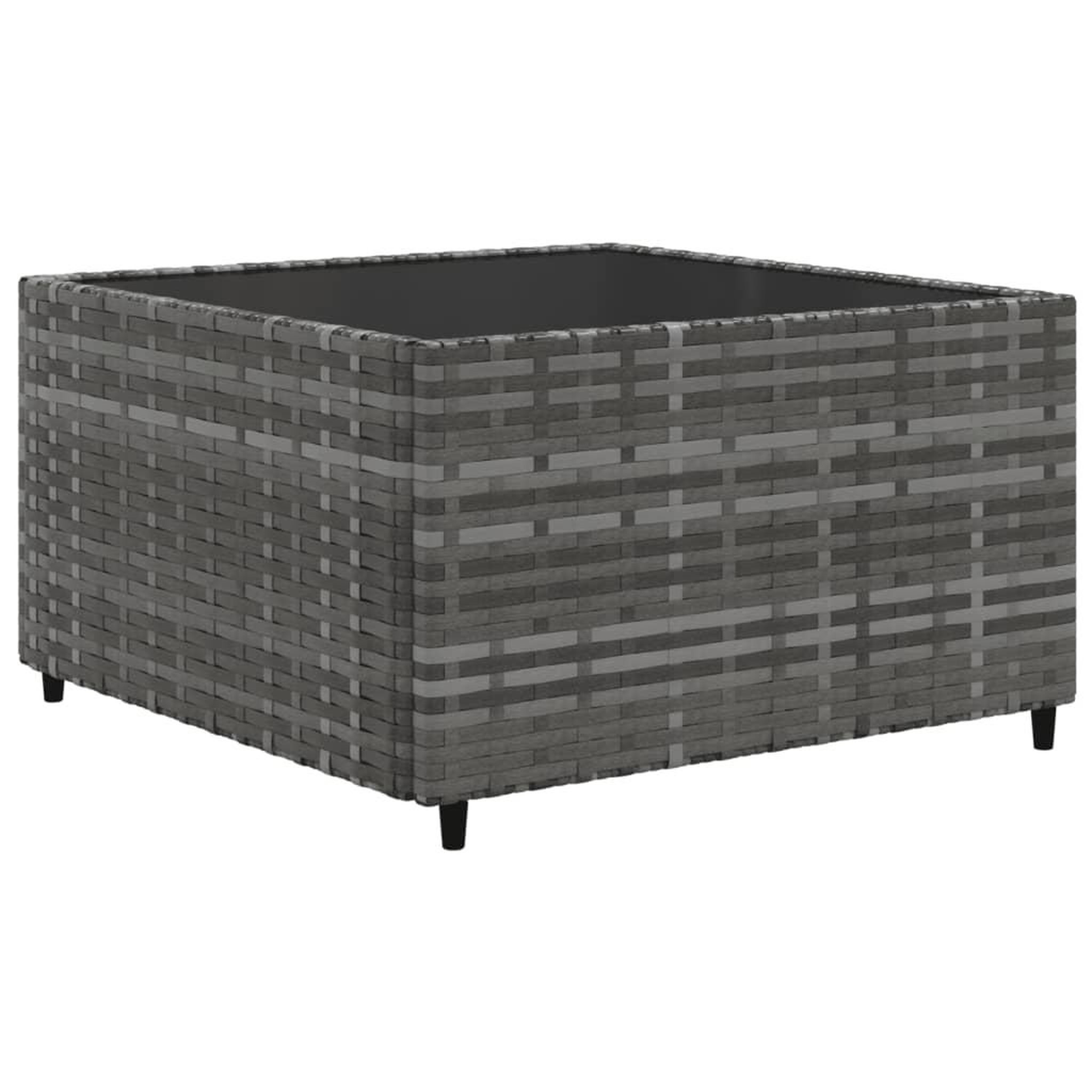 Voir la diapositive 5 : VIDAXL Salon de jardin avec coussins 10 pcs gris resine tressee