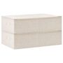 Voir la diapositive 4 : VIDAXL Boîtes de rangement 2 pcs Tissu 70x40x18 cm Creme