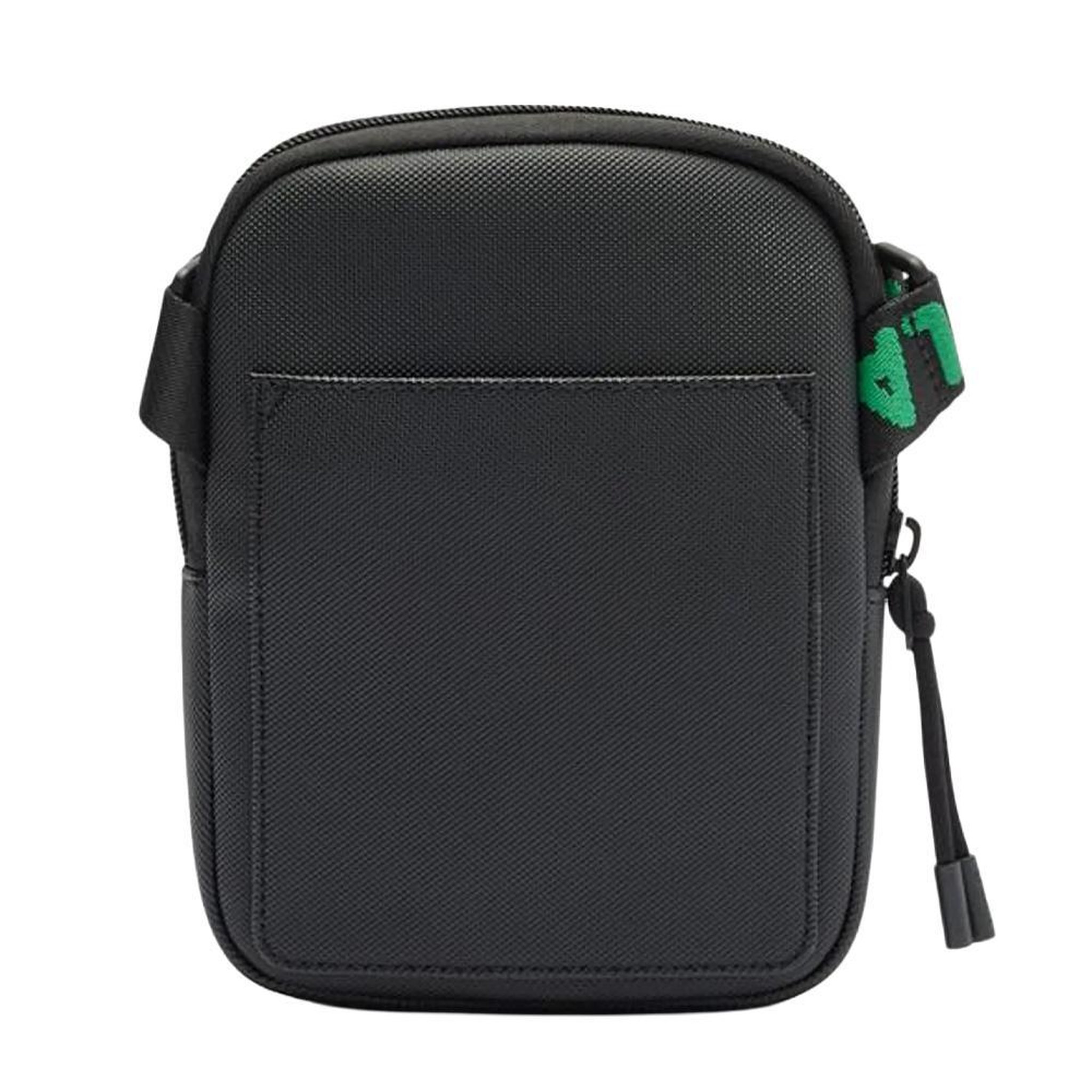 Voir la diapositive 2 : Lacoste Sacoche Noire/Vert Homme Lacoste Flat