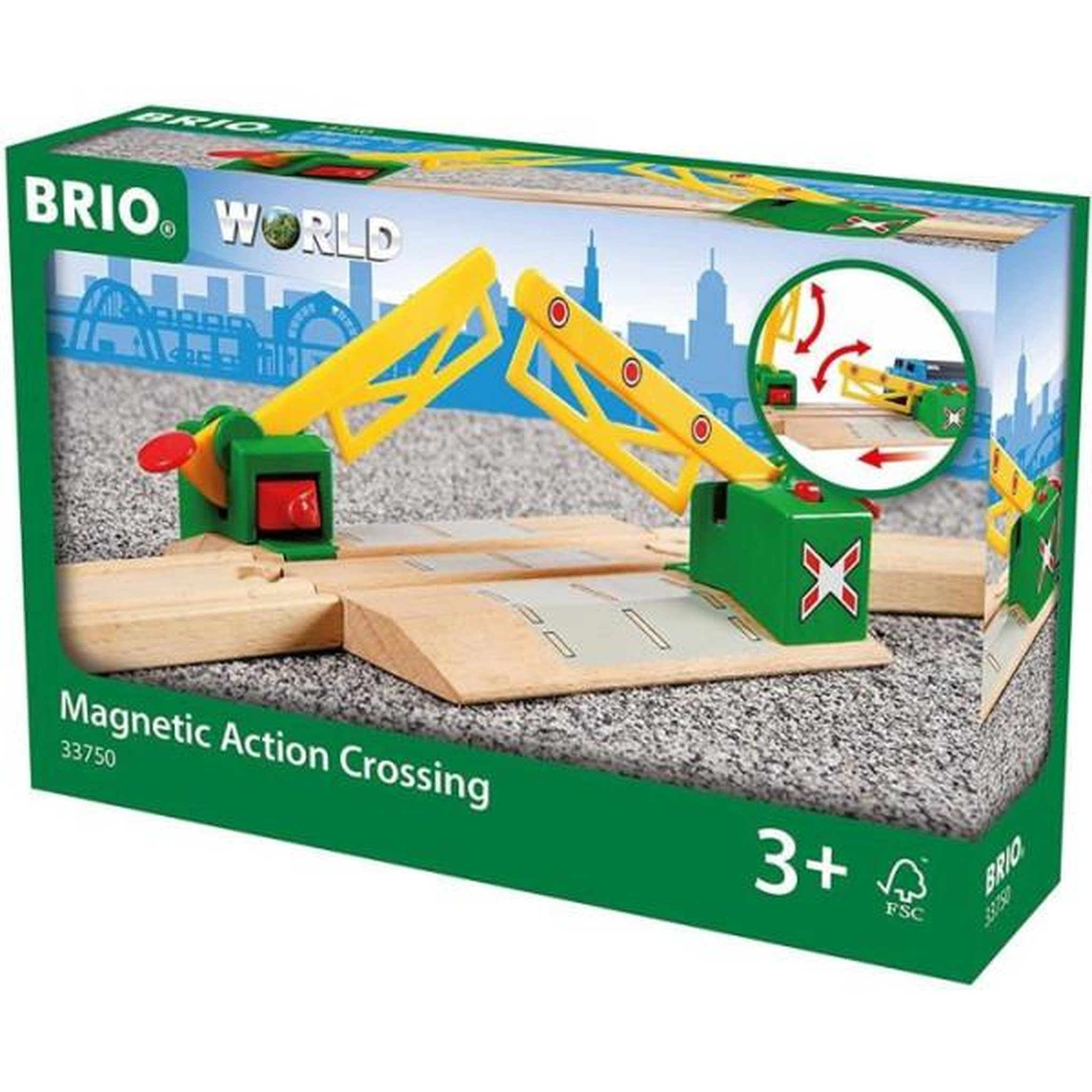 Voir la diapositive 3 : Brio Passage a niveau magnétique brio 33750 - accessoire pour circuit de train en bois