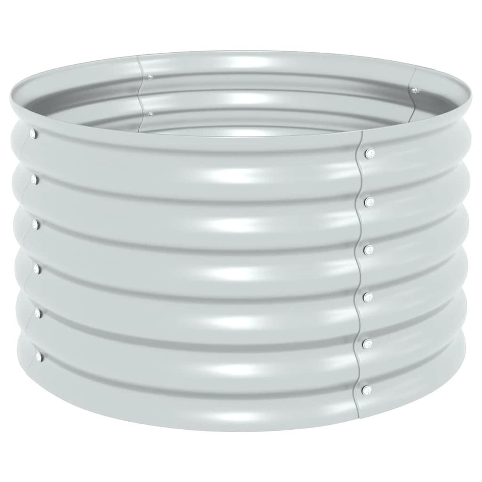 Voir la diapositive 2 : VIDAXL Lit sureleve de jardin 80x80x44 cm Acier galvanise Argente