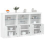 Voir la diapositive 1 : VIDAXL Buffet avec lumieres LED blanc 181,5x37x100 cm