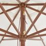 Voir la diapositive 3 : VIDAXL Parasol d'exterieur avec mat en bois 350 cm Blanc sable