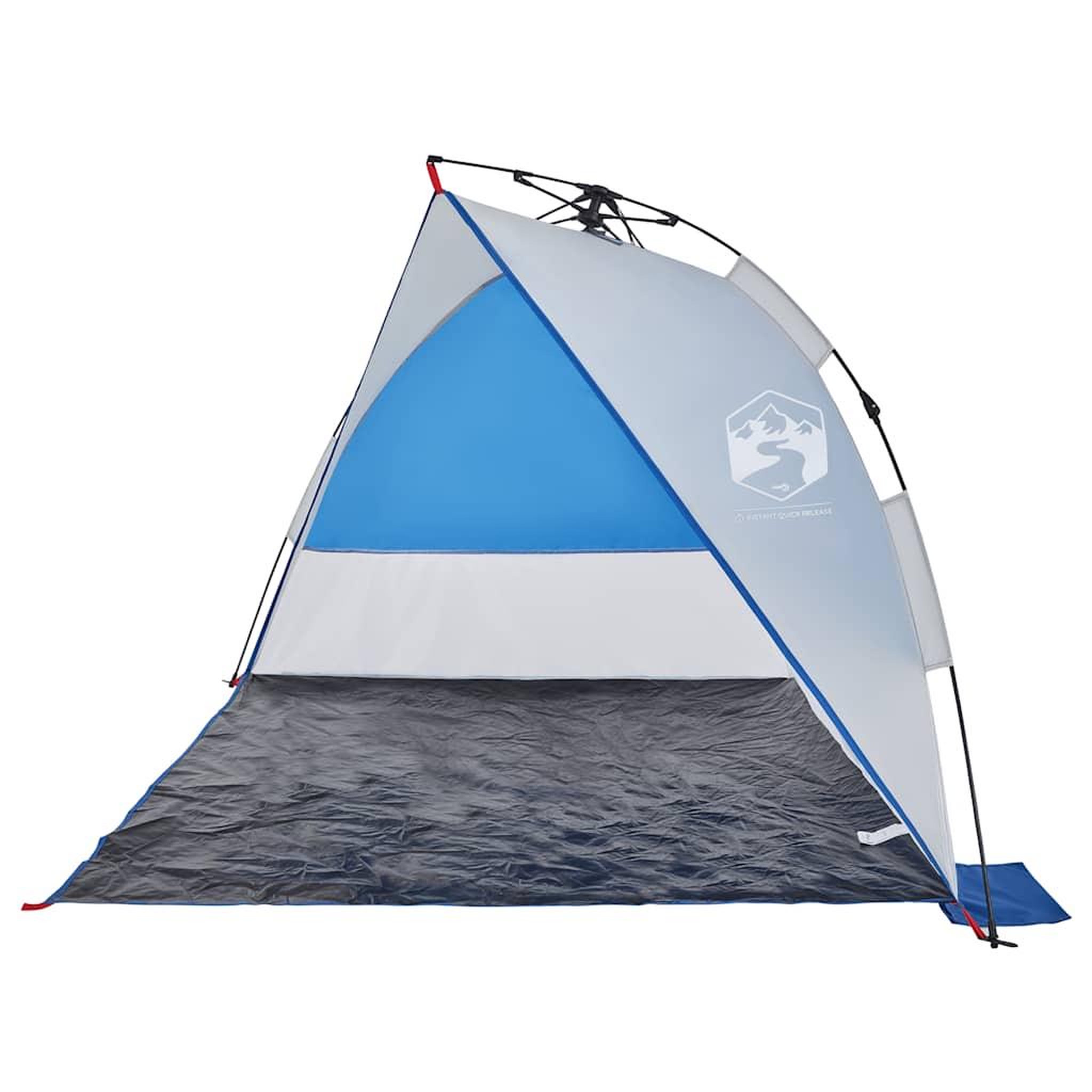 Voir la diapositive 5 : VIDAXL Tente de plage bleu azure liberation rapide impermeable