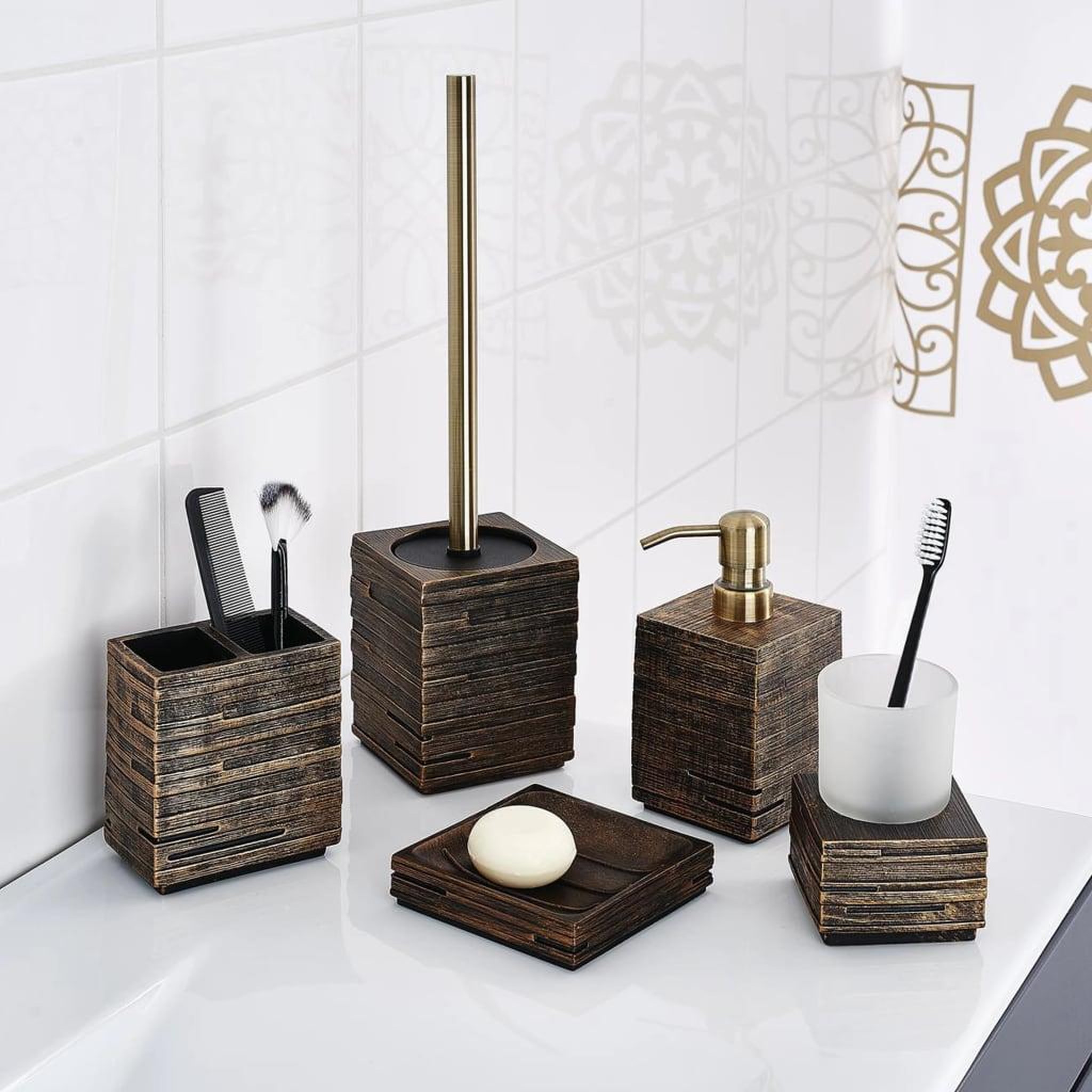 Voir la diapositive 2 : RIDDER RIDDER Distributeur de savon Brick Antique