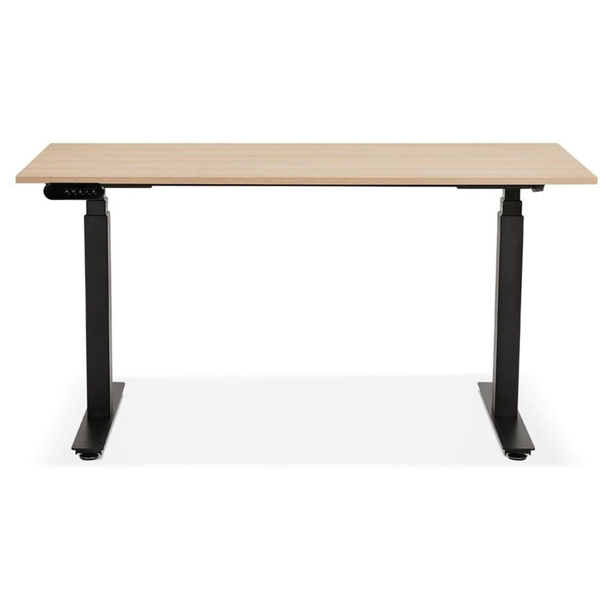 Voir la diapositive 2 : Paris Prix Bureau design réglable  électrique  140cm naturel & noir