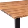 VIDAXL Table de salle a manger 200 x 90 cm Bois d'acacia massif