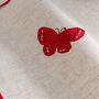 Voir la diapositive 2 : Paris Prix Set de Table Brodé  Opaline  33x45cm Rouge