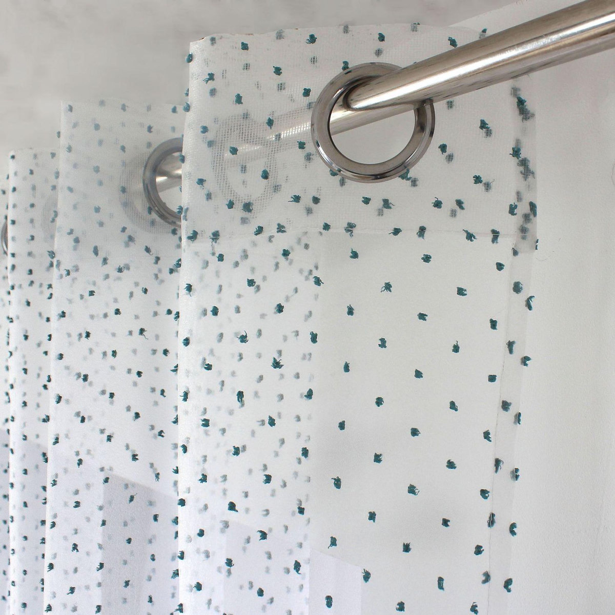 TOILINUX Voilage plumetis en organza LOLITA