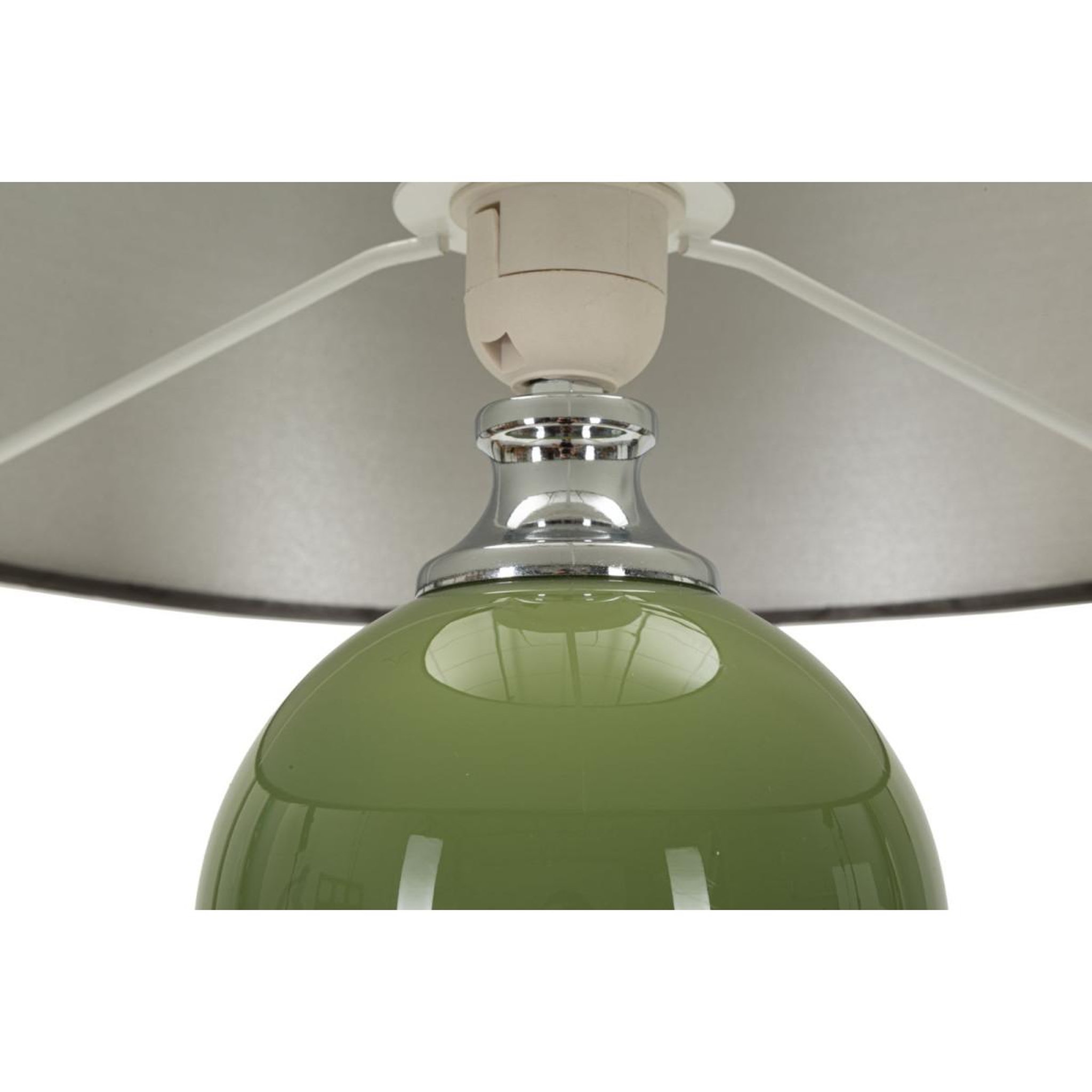 Voir la diapositive 3 : Paris Prix Lampe à poser en verre  eva two  65cm vert & noir