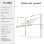 Voir la diapositive 6 : tectake Store à pince sans perçage avec manivelle beige 300 x 180 cm