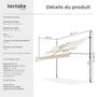 Voir la diapositive 6 : tectake Store à pince sans perçage avec manivelle beige 300 x 180 cm