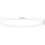Voir la diapositive 6 : VIDAXL Dessus de table Ø80x2,5 cm rond bois massif d'acacia