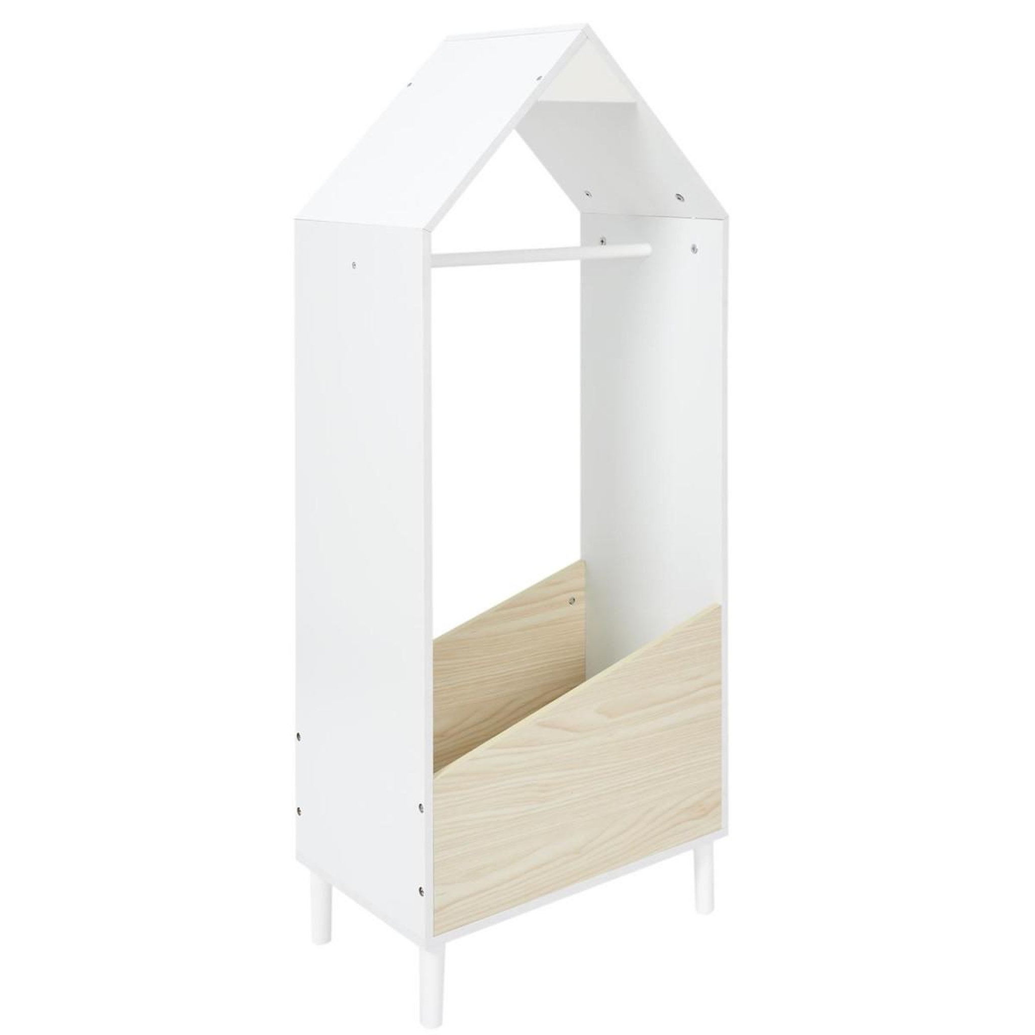 HOME DECO KIDS Penderie enfant  maya  116cm blanc & beige