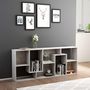 Voir la diapositive 3 : VIDAXL Bibliotheque Gris beton 67x24x161 cm Bois d'ingenierie