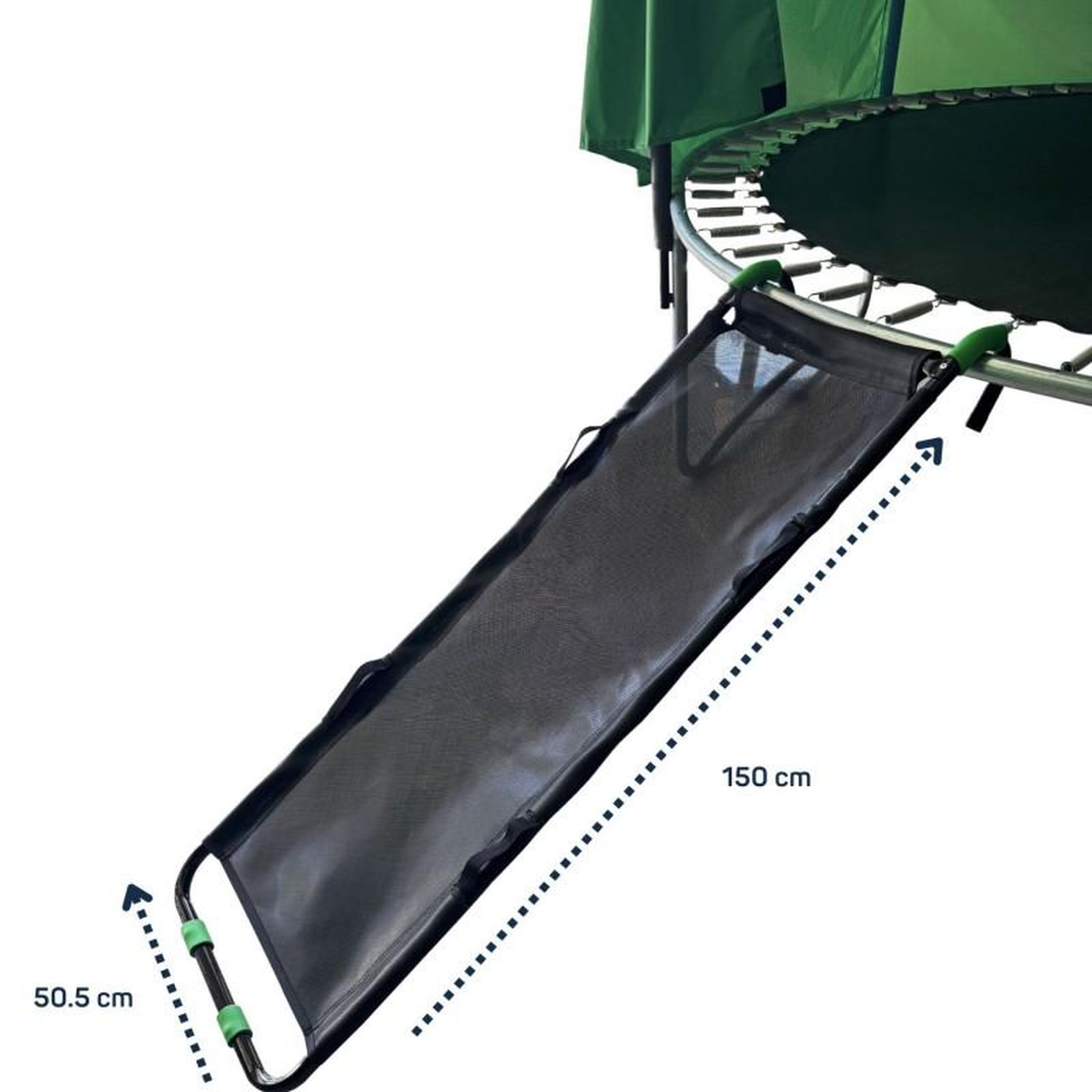 Voir la diapositive 3 : JUMP4FUN Echelle toboggan pour trampoline - Noir