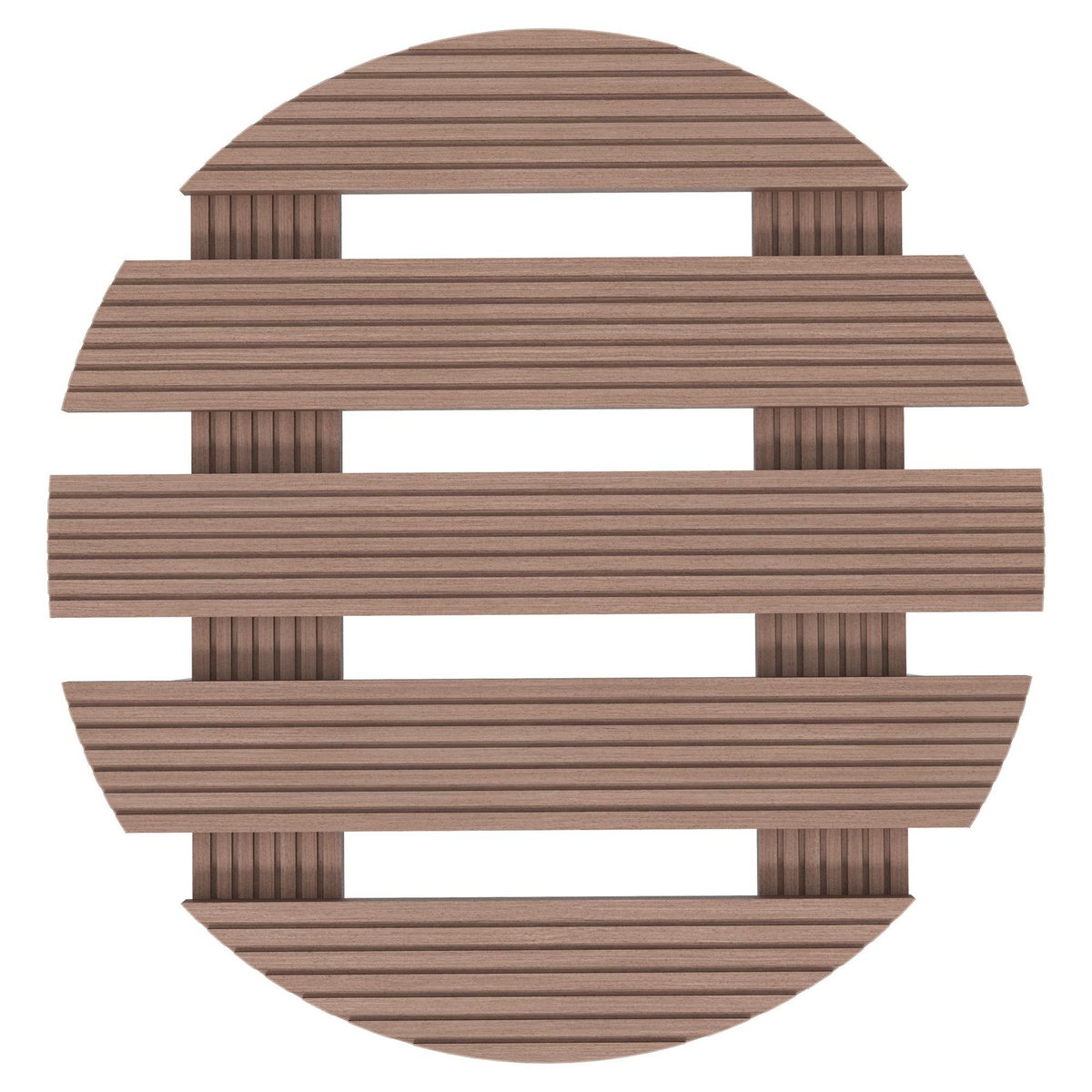 OUTSUNNY Lot de 4 supports ronds pour plantes avec roulettes intérieur extérieur